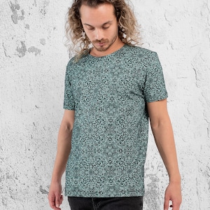 Psychedelic Shirt For Men- Trippy T-shirt Psy Trance Goa Burning Man Festival Clothing Rave Wear