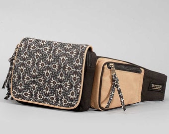 Utility Belt With Pockets- Canvas Pocket Belt Burning Man Festival Hip Belt Fanny Pack Travel Belt Money Pouch Trippy Stoners Gift