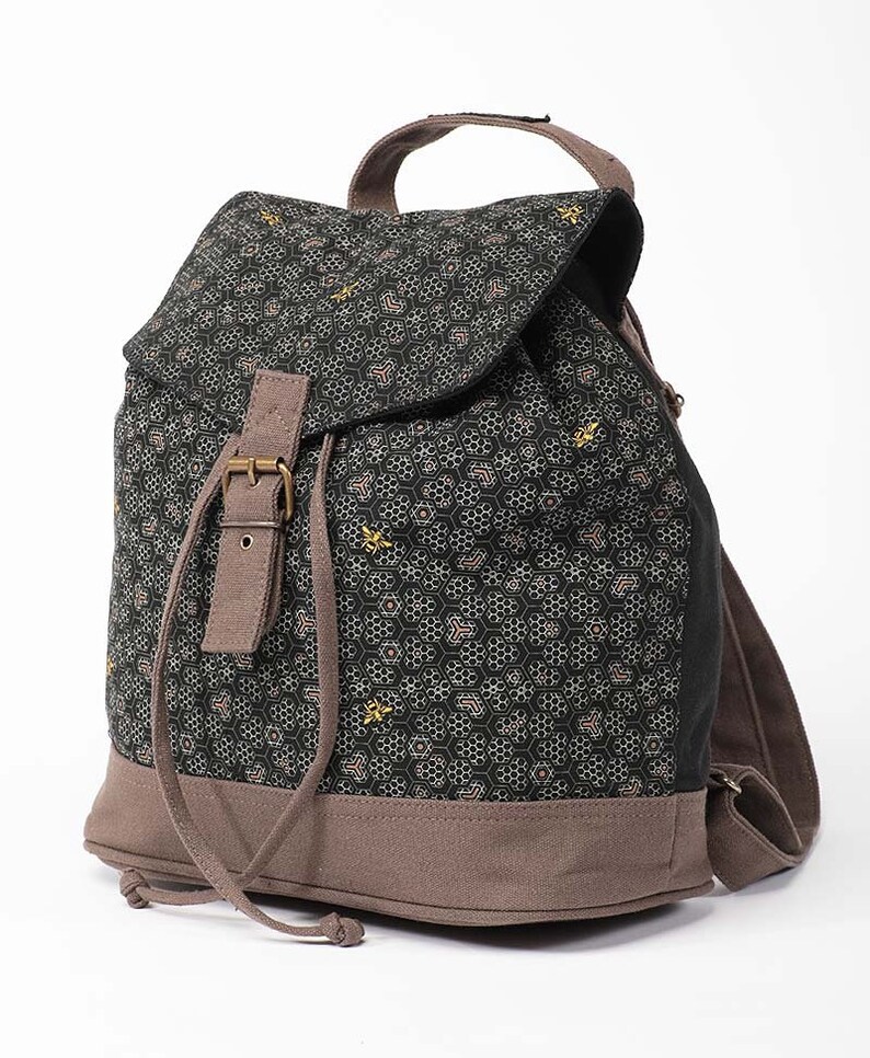 Bee Backpack Purse Mini Backpack for Women Small Canvas Etsy