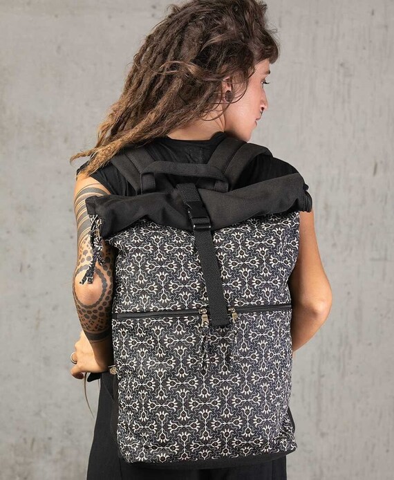 Mochila Roll Top de 25L Bolsa Mochila portátil - Etsy México