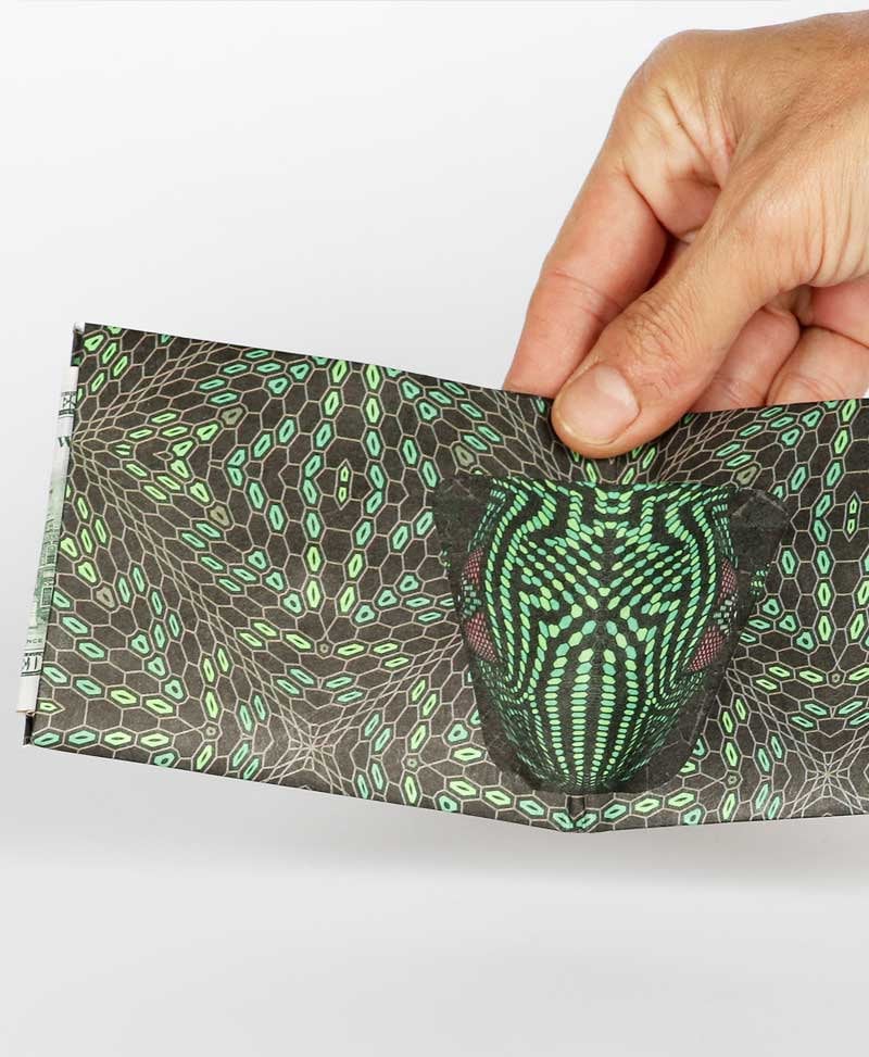 Cartera de papel Tyvek cartera psicodelica para hombres carteras delgadas para hombres regalo para novio Etsy Espana