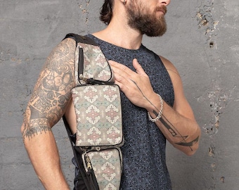 Pochette ceinture festival Sac banane Sac banane Ceinture utilitaire Shipibo Burning Man psychédélique