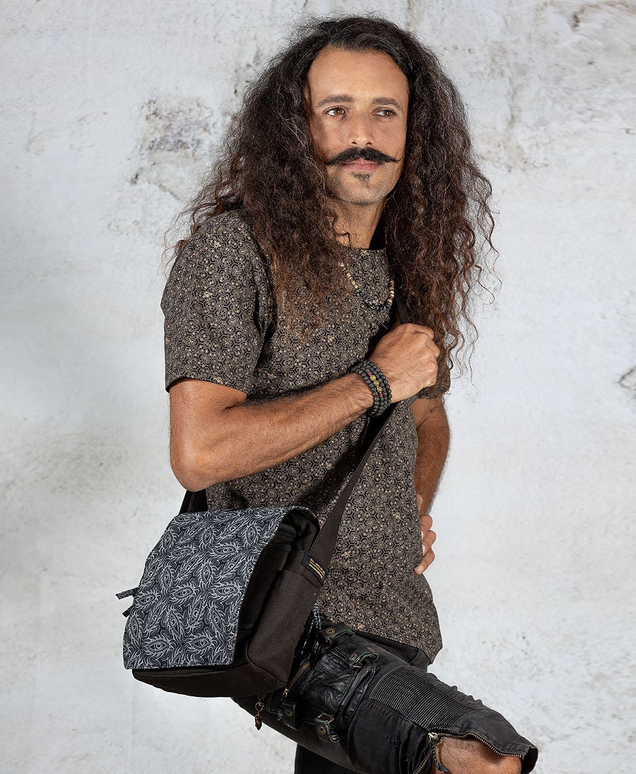Crossbody Bag, Canvas Handbag, Cross Body Bag, Mens Bag