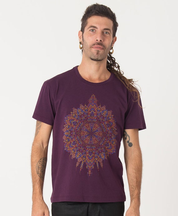 Mens T Shirt Psychedelic Shirt Screen 
