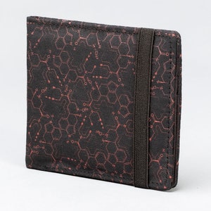 Monedero de molécula de LSD para hombres, billetera de tarjetas, billetera para hombres bifold, billetera para hombres delgada, billetera para él, regalo psicodélico para novio