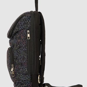 Canvas Crossbody Bag For Men and Women, Cross Body Bag, Small Crossbody Bag, Sacred Geometry, Shoulder Bag, Festival Gear image 4