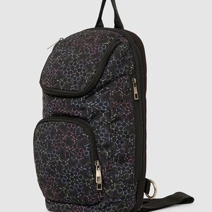 Canvas Crossbody Bag For Men and Women, Cross Body Bag, Small Crossbody Bag, Sacred Geometry, Shoulder Bag, Festival Gear image 7