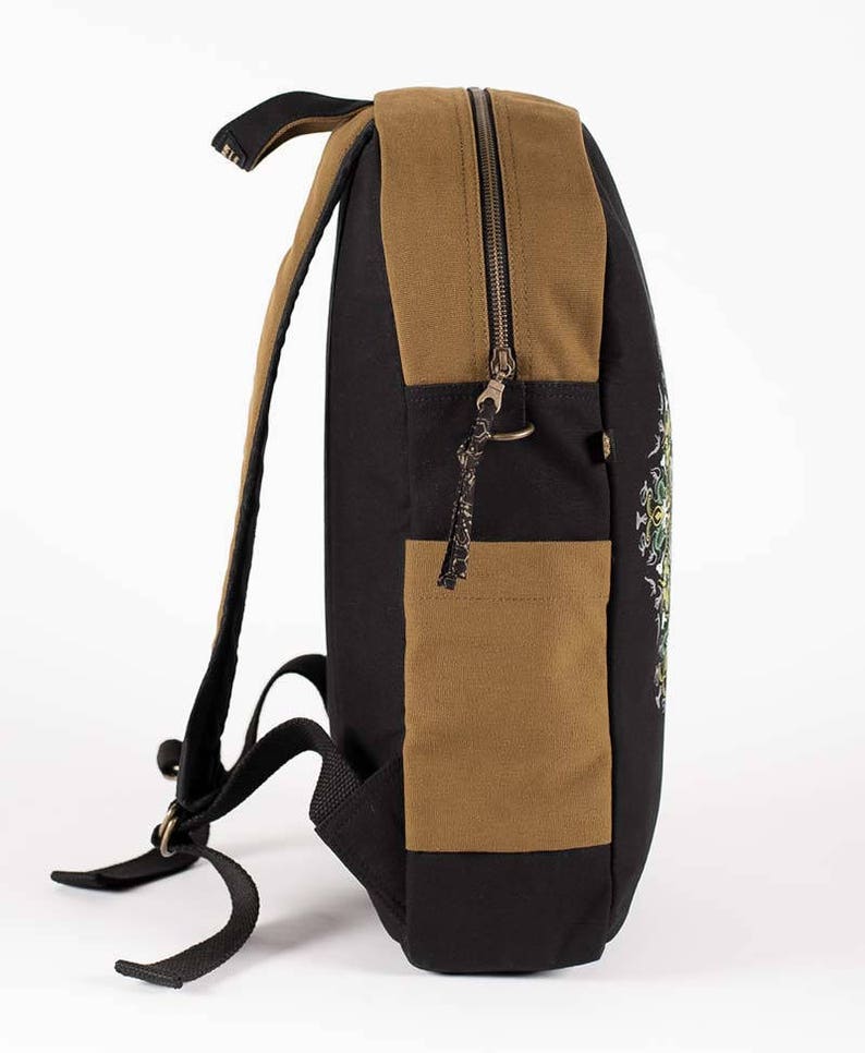Festival Backpack Canvas Laptop Backpack With Yoga Mandala Print Square Backpack Fitting 13 15 17 inch Laptops