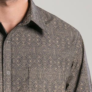 Chemise À Manches Longues Pour Homme, Chemise Boutonnée Noire Pour Homme, Pour Lui, Géométrie Sacrée, Psy Élégant, Vêtements Pour Homme Uniques