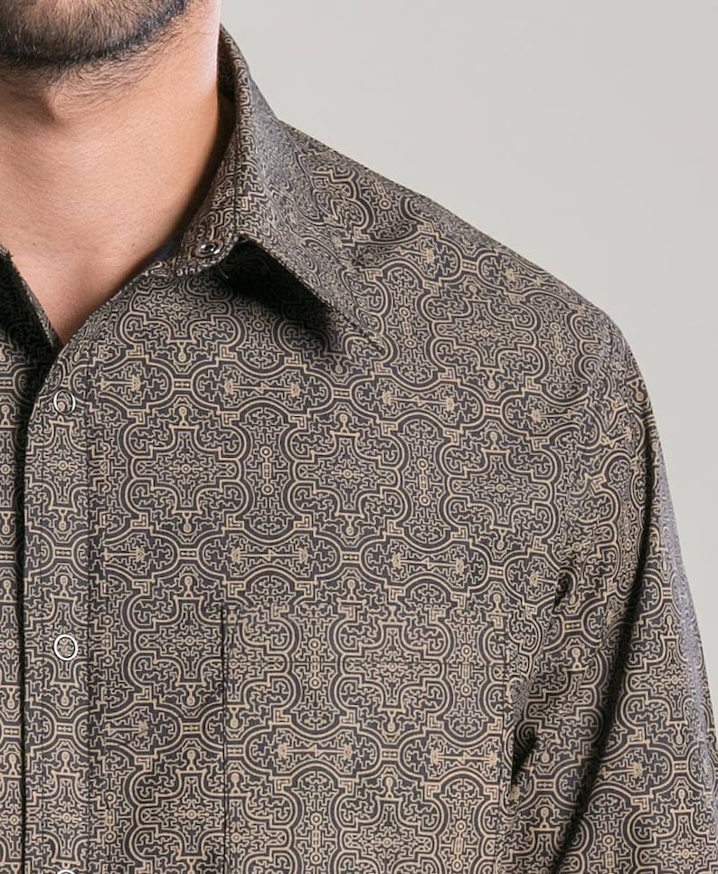 mens long button up shirt