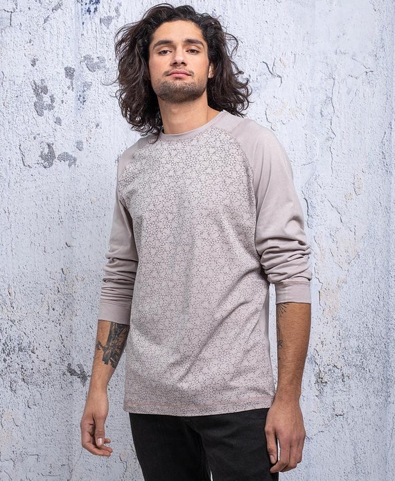 LSD Molecule Mens Long Sleeve T-shirt, Psychedelic, Lightweight Tee, Unique Gift for Him