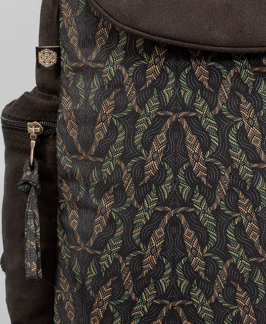 Tribal Backpack Laptop Backpack Canvas Backpack Vegan Back | Etsy