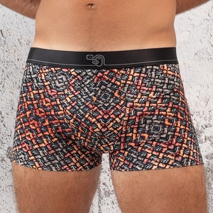 Trippy herenondergoed katoenen boxershort voor heren psychedelische boxershort