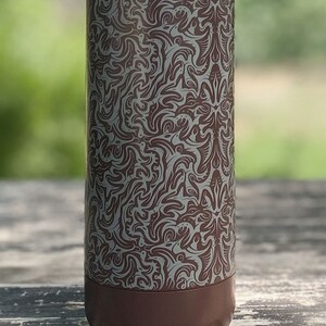 Termosflaska, 750ml vattenflaska, bohemisk hippie, reseflaska, rostfri flaska bild 3