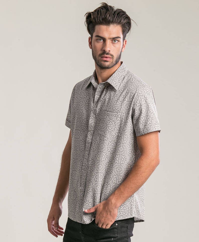 Psy Elegant Trendy Mens Shirt Button Up Short Sleeve Designer Shirt For Men Button Down Shirt Mens Clothing Fathers Day Gift