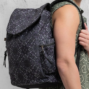 Plecak psychodeliczny – torba na laptopa, plecak płócienny – unisexowy plecak unisex