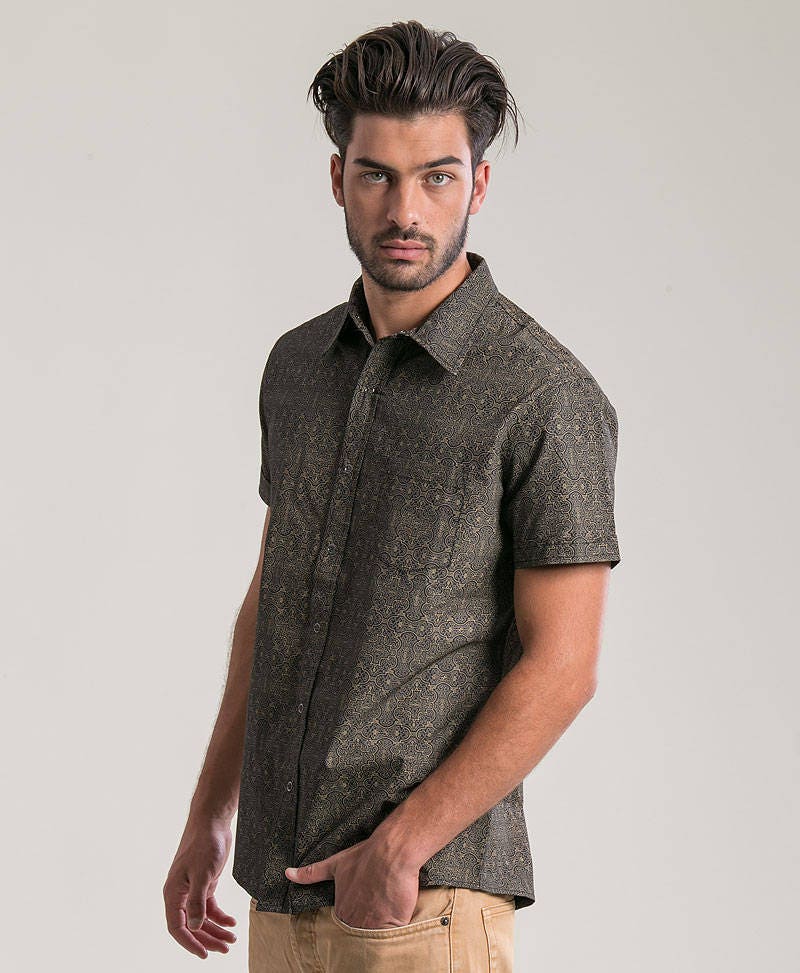 mens black oxford shirt