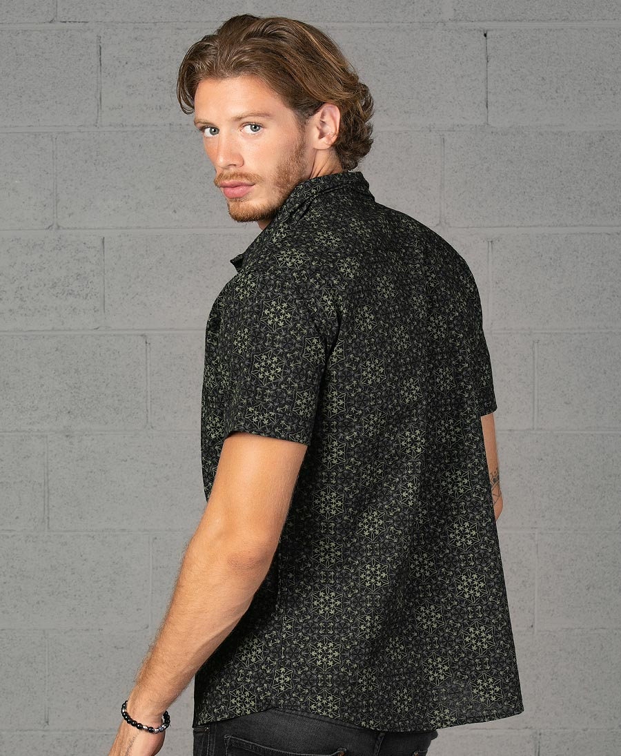 Unique Button up Shirt for Men, Button Down Shirt, Marijuana Leaf Print ...