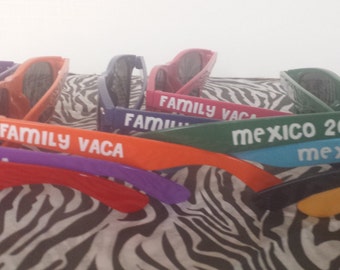 Personalized Sunglasses - Bachelor Party, Bachelorette Party, Bride, Bridesmaid, Groom, Groomsmen, Vacations, Parties, favors