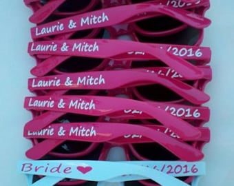 Sunglass Favors Personalized, Team Sunglasses, Sunglasses with name