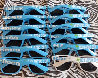 Personalized Sunglasses - Bride, Bridesmaid, Groom, Groomsmen, Vacations, Parties, favors