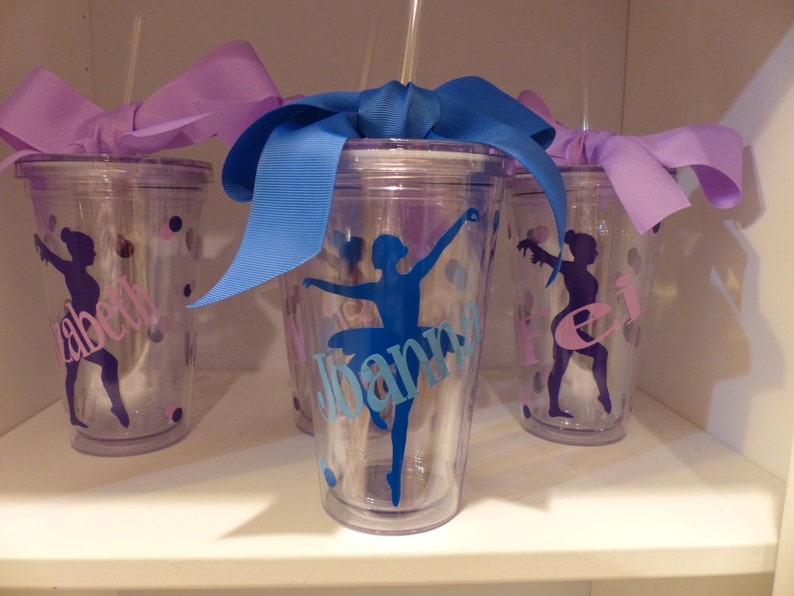 Personalized Tumblers Ballet Dance Gymnastics Kids Cups Etsy