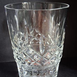 Vintage Waterford Lismore Double Old Fashioned(DOF)crystal tumbler glass