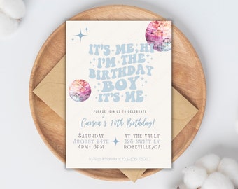 Editable Birthday Invitation, Its me, Hi. Taylor Swift birthday invitation, Era birthday invitation