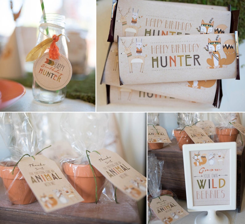 Woodland Party Animal Printables image 1