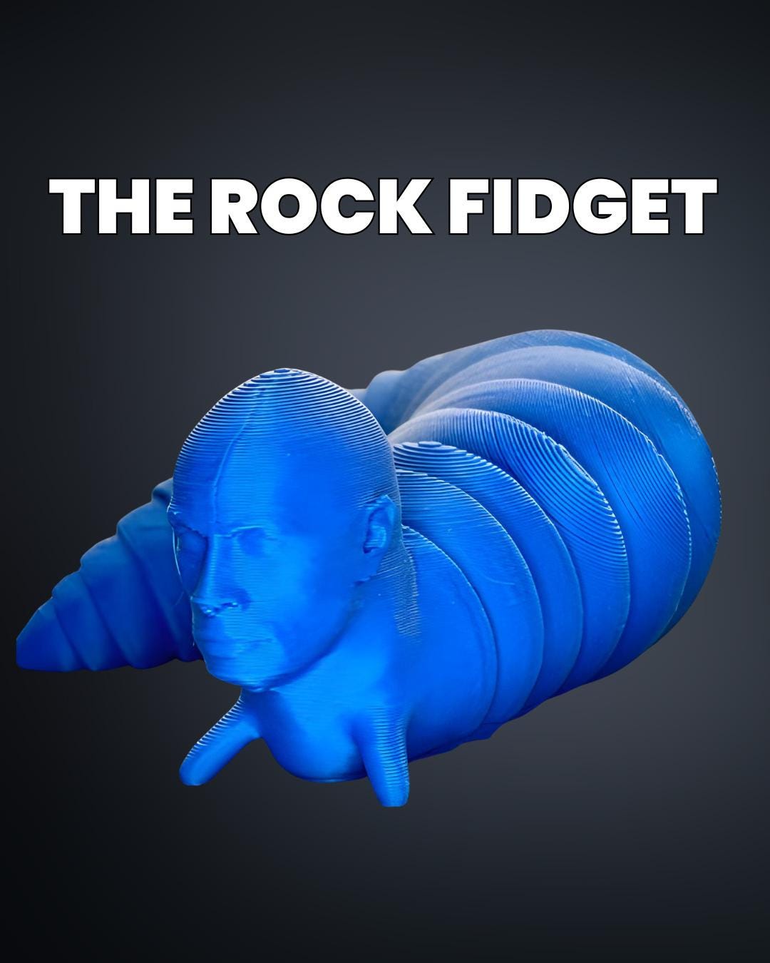 Desk Slug 3D Printed Articulated Fidget Slug – Desk Fidget Toy for Stress Relief ...