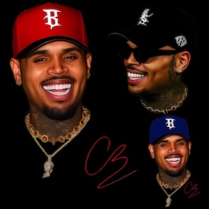 Chris Brown Breezy Bowl XX Tour 2025 PNG Bundle: Sublimation & Poster T-Shirt Signature Design