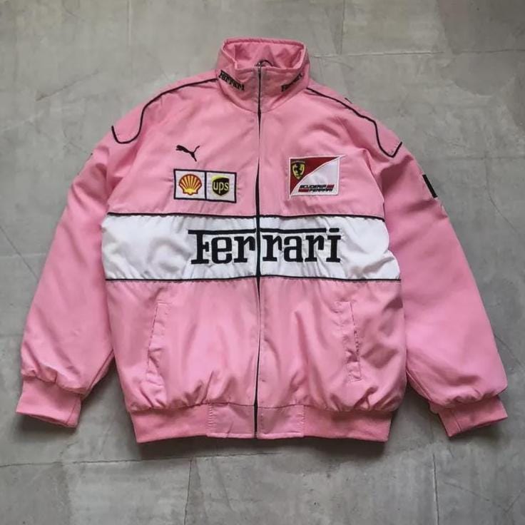 ジャケット・アウター S track jersey jacket lace pink THEREDTHREAD / ザレッドスレッド】S track jersey jacket lace