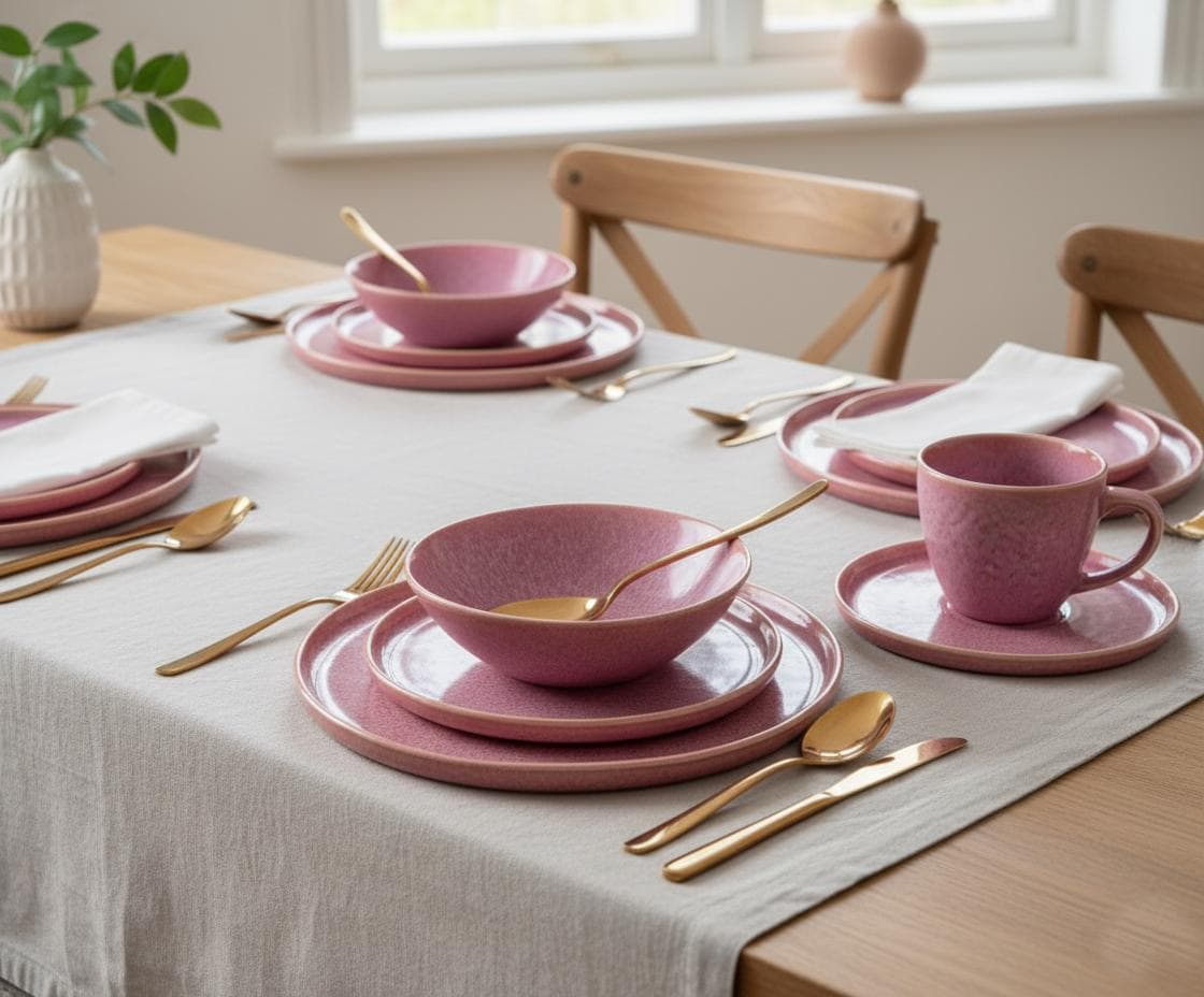 vintage couchtisch rund 2er-Set runde Satz-Couchtische mit Fischgrät-Muster in natürlichem Farbton Porzellan Dip Schalen 3er