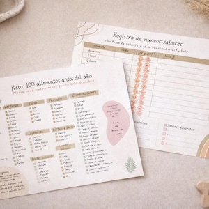 Défi des 100 recettes pour bébé (à imprimer) | Liste de contrôle pour la DME | Introduction des aliments pour bébé | Suivi de croissance de bébé (PDF)