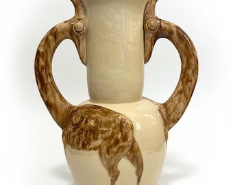 Art African ceramic vase by Huybrechts , 1950s