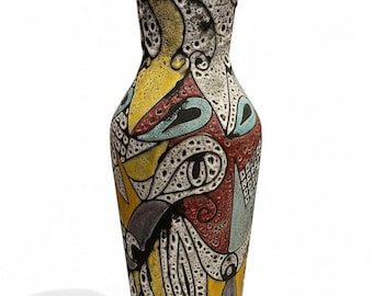 Mid-Century Modern Vase by Huguette & Marius Bessone - France - 1950s
