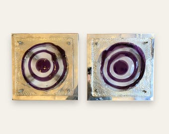 Mid-Century Pair Sconces by Angelo Brotto, Murano