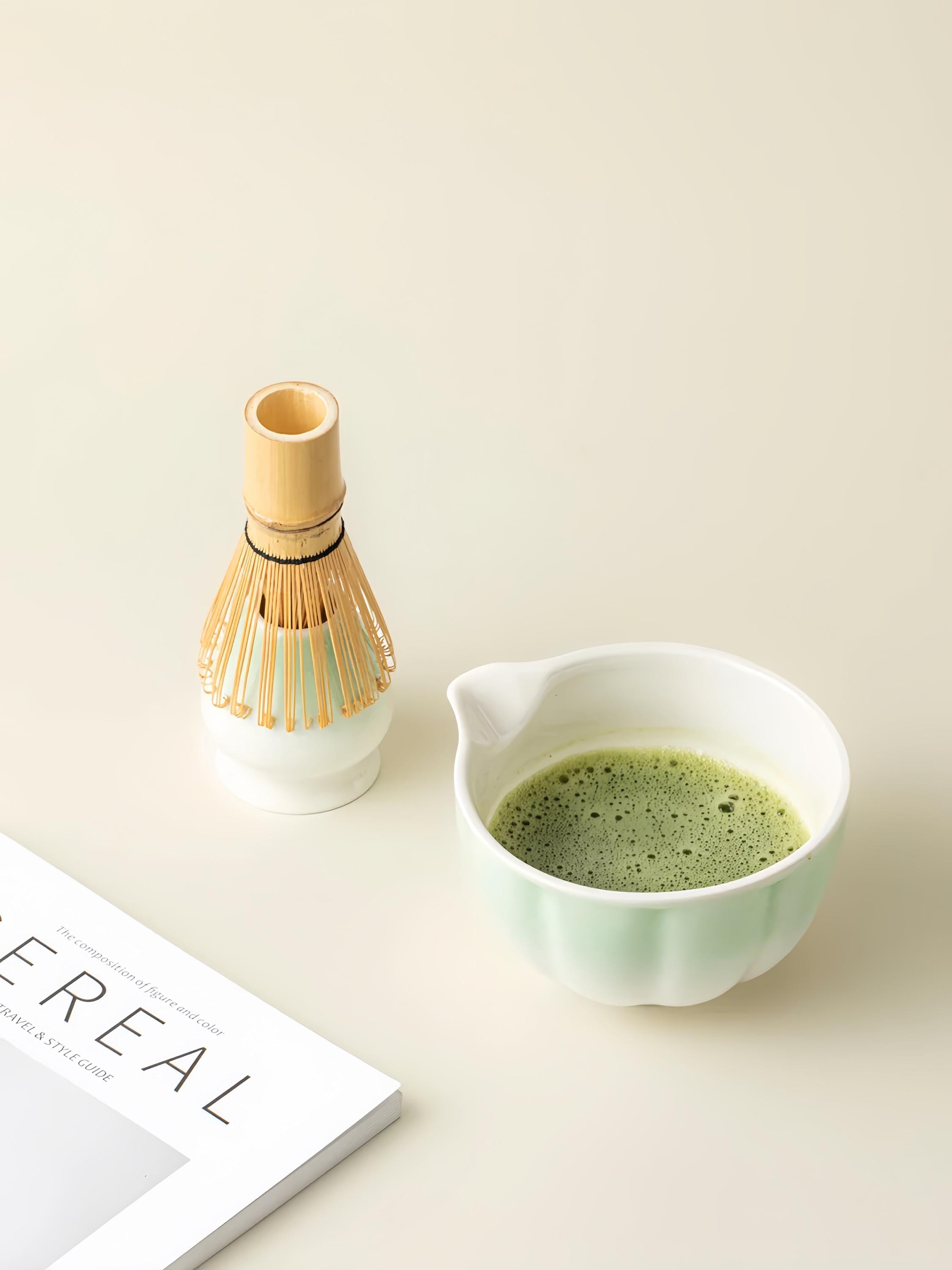 ミントグリーンの抹茶セット：モダンな日本の陶器製茶碗 - Etsy 日本