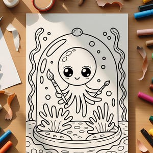 Kawaii Alien Coloring Book, 15 Fun Space Pages (PDF) - Etsy