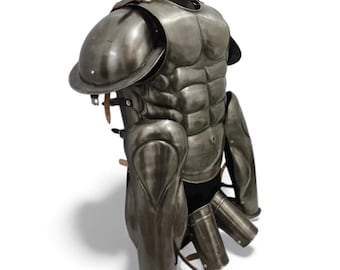Handmade Spartan Muscle Armor Set: Greek Roman Gladiator Cuirass for Cosplay, LARP