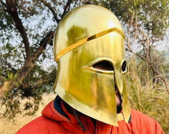 Mittelalterlicher Korinthischer Helm: 18 Gauge Steel, LARP Cosplay Rüstung