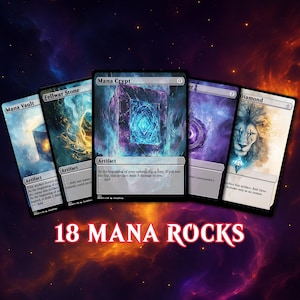 Manastein Proxy Set für Magic The Gathering, 18 Artefakt Klammern.
