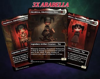 Arabella Borderless // MTG Altered Art Card // Arabella, Abandoned