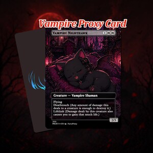 Vampir Playtest Proxy Karte, Vampir Katzen Karten, MTG Kommandant EDH, Foil Option.