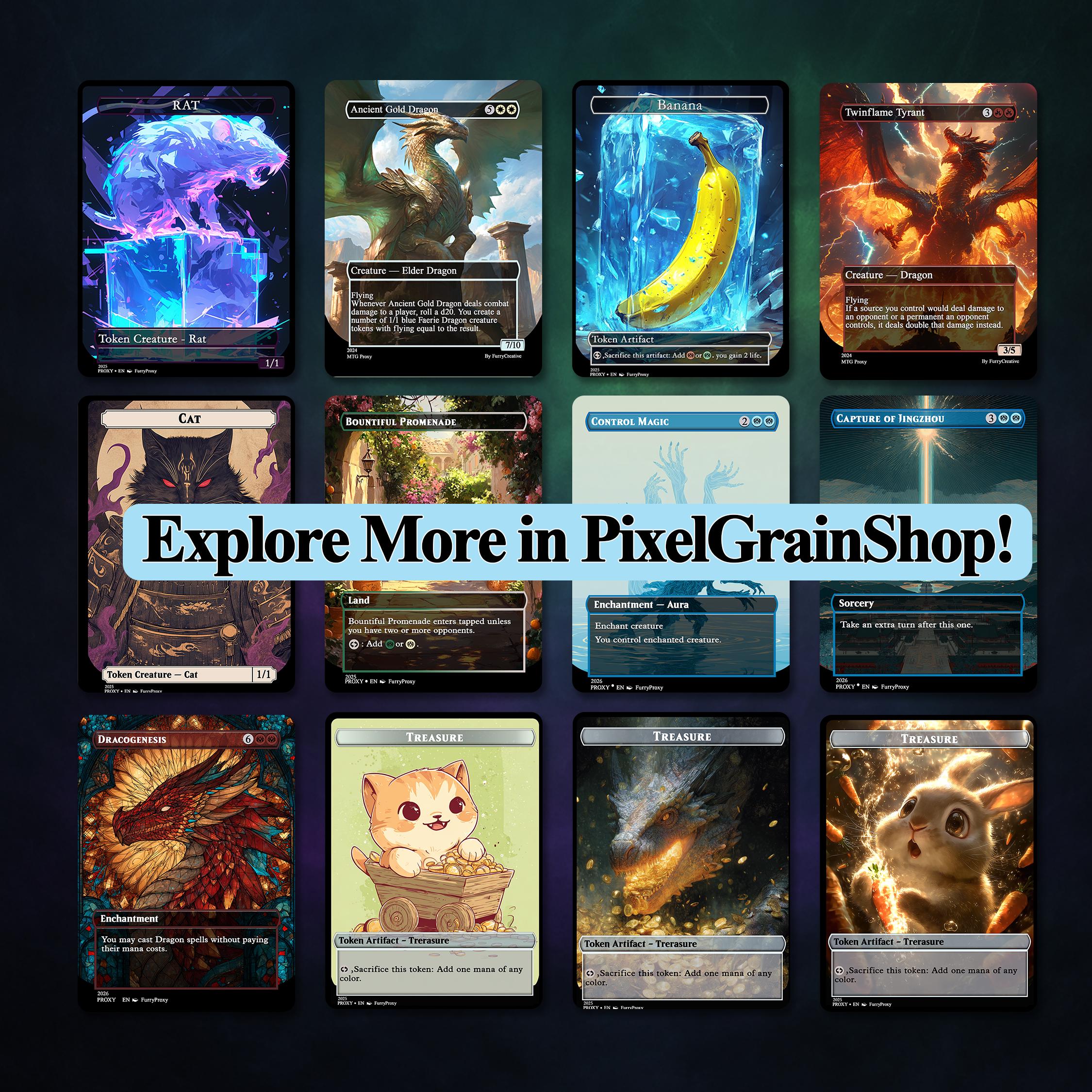 Dandan Proxy Deck, Secret Lair, 80 Custom Magic Cards, S33 Black