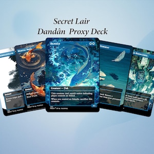 Dandan Proxy Deck, Secret Lair, 80 Custom Magic Cards, S33 Black Core Card Stock