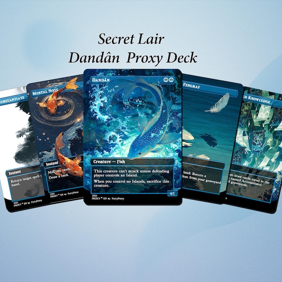 Dandan Proxy Deck, Secret Lair, 80 Custom Magic Cards, S33 Black