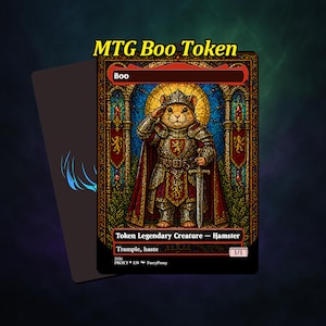 mtg hamster cards Magic The Gathering - Bloomburrow - Jolly Gerbils Legendary Creature Human Ranger Boo Token Hamster Token FOIL