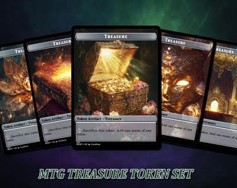 Foil Treasure Token MTG - Etsy