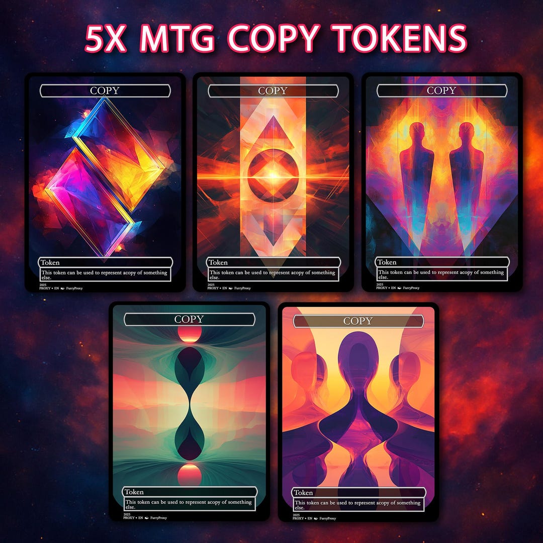 Copy Token – Surreal Fantasy Art Style Custom Magic Tokens, Foil/non ...